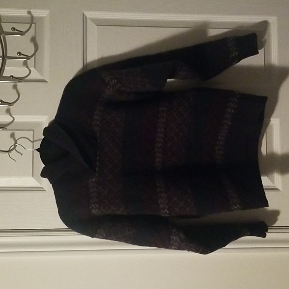 Vintage Shetland wool shawl neck sweater